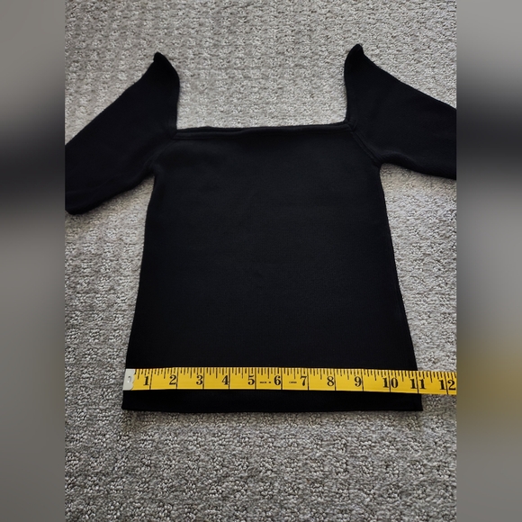 Zara black off shoulder crop top Size Medium - Picture 3 of 7